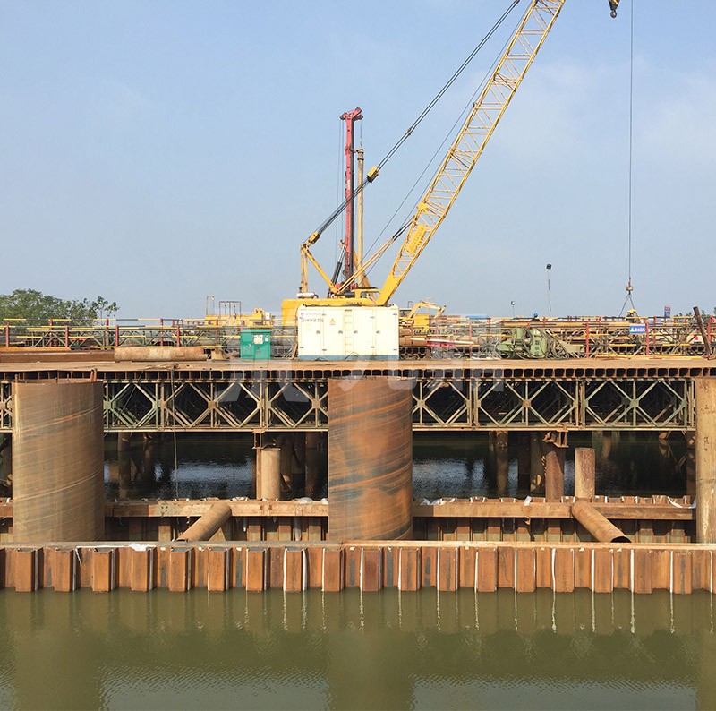 武漢市政路橋-天河機場(chǎng)S9標段3鋼平臺